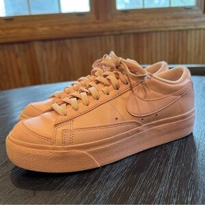 Nike Blazer Low Platform. Women’s size 7. All pink.